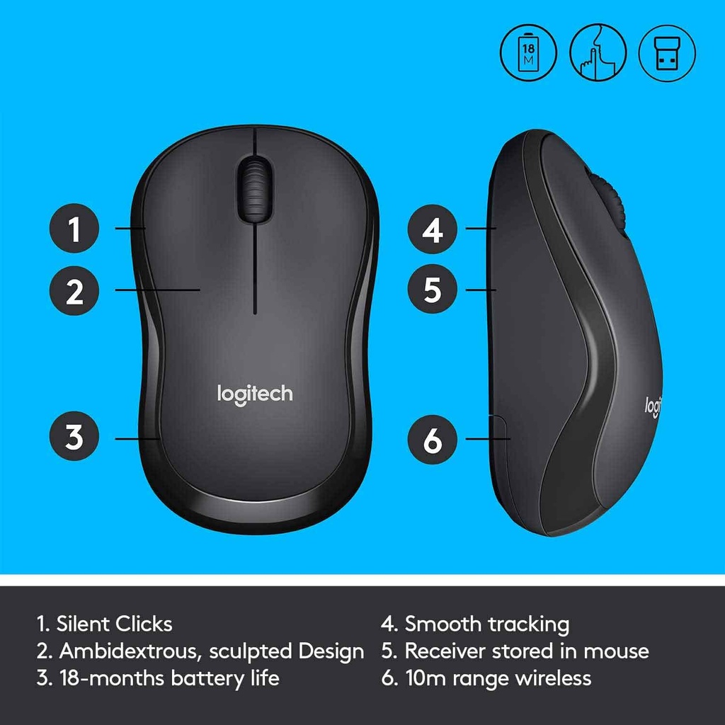 Logitech M221 Silent Wireless Mouse