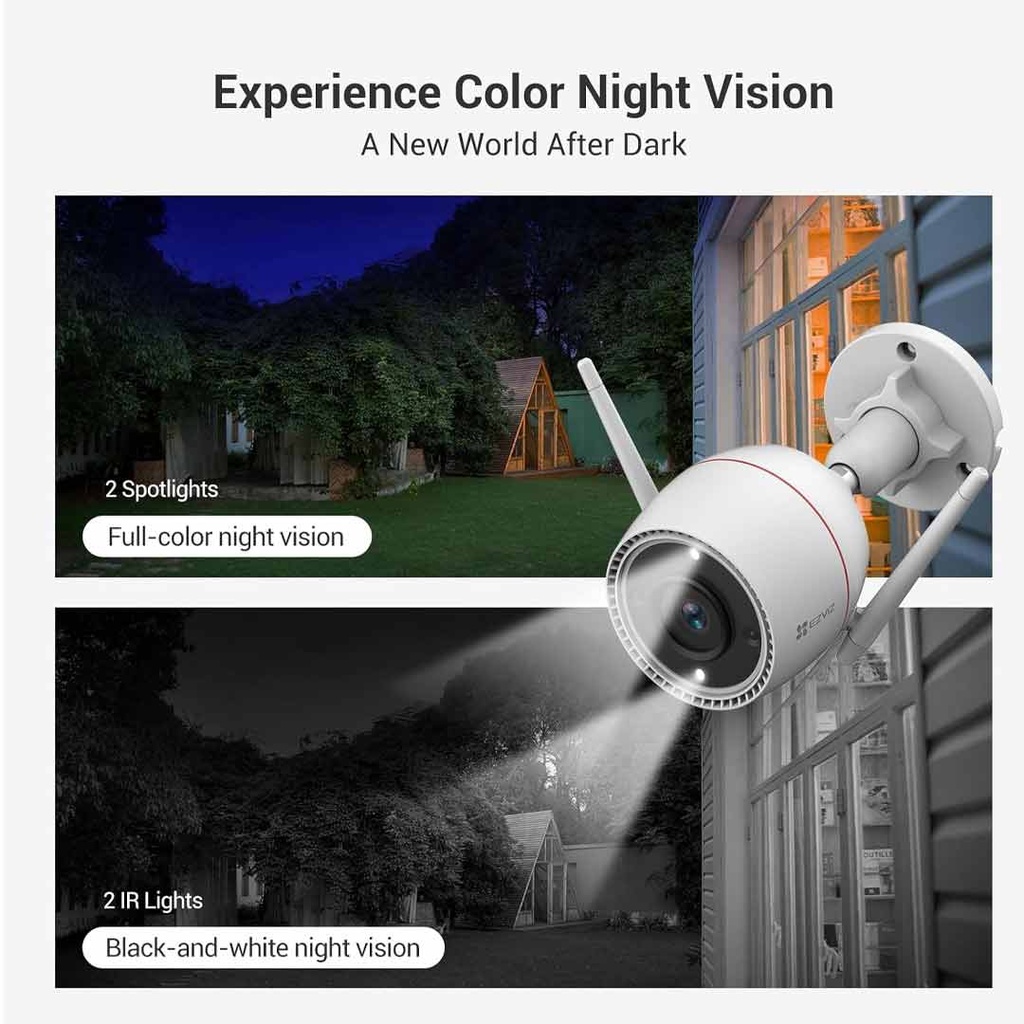 Ezviz H3C (CS-H3C-R100-1K3WKFL) 3MP Color Wi-Fi Smart Home Camera