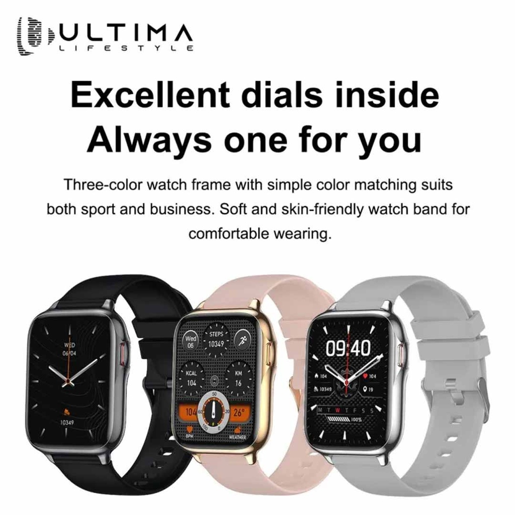 Ultima Nova Smartwatch| Bluetooth calling| 1.69" Retina Display | 3ATM Waterproof | 100+ Sports Mode