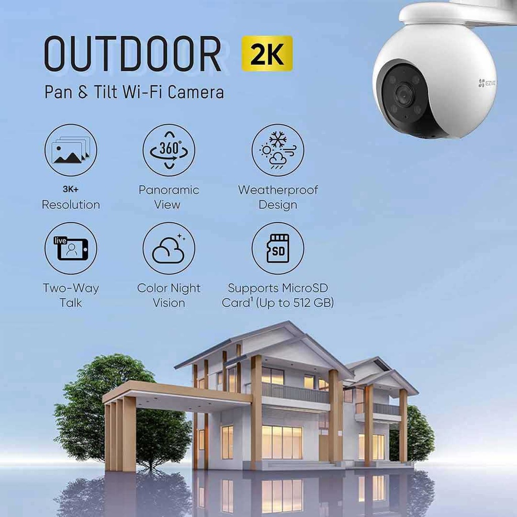 EZVIZ H8 Pro (CS-H8) 5MP, 3K Smart Home Camera