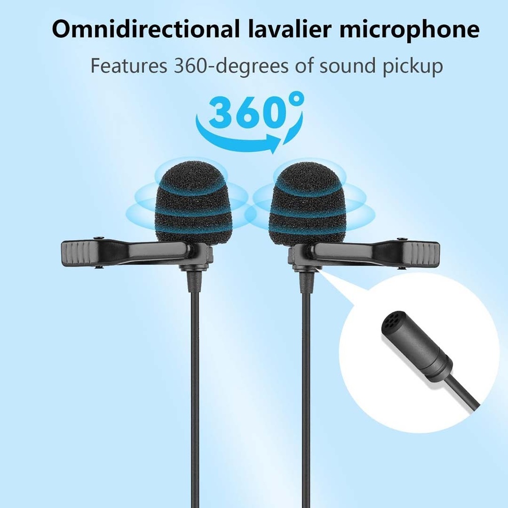 BOYA BY-M1DM Dual Omni-directional Lavalier Microphone