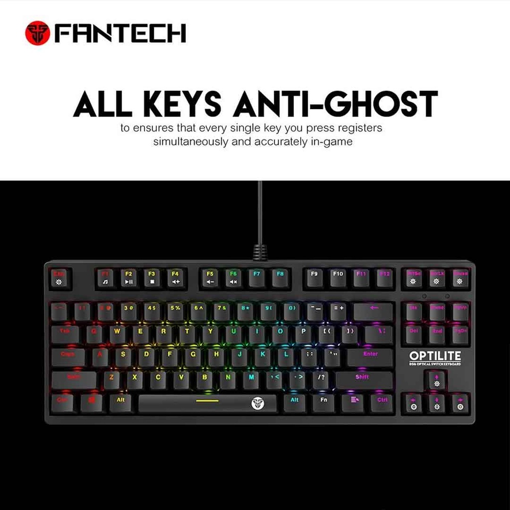 FANTECH Optilite MK872 RGB Gaming Keyboard