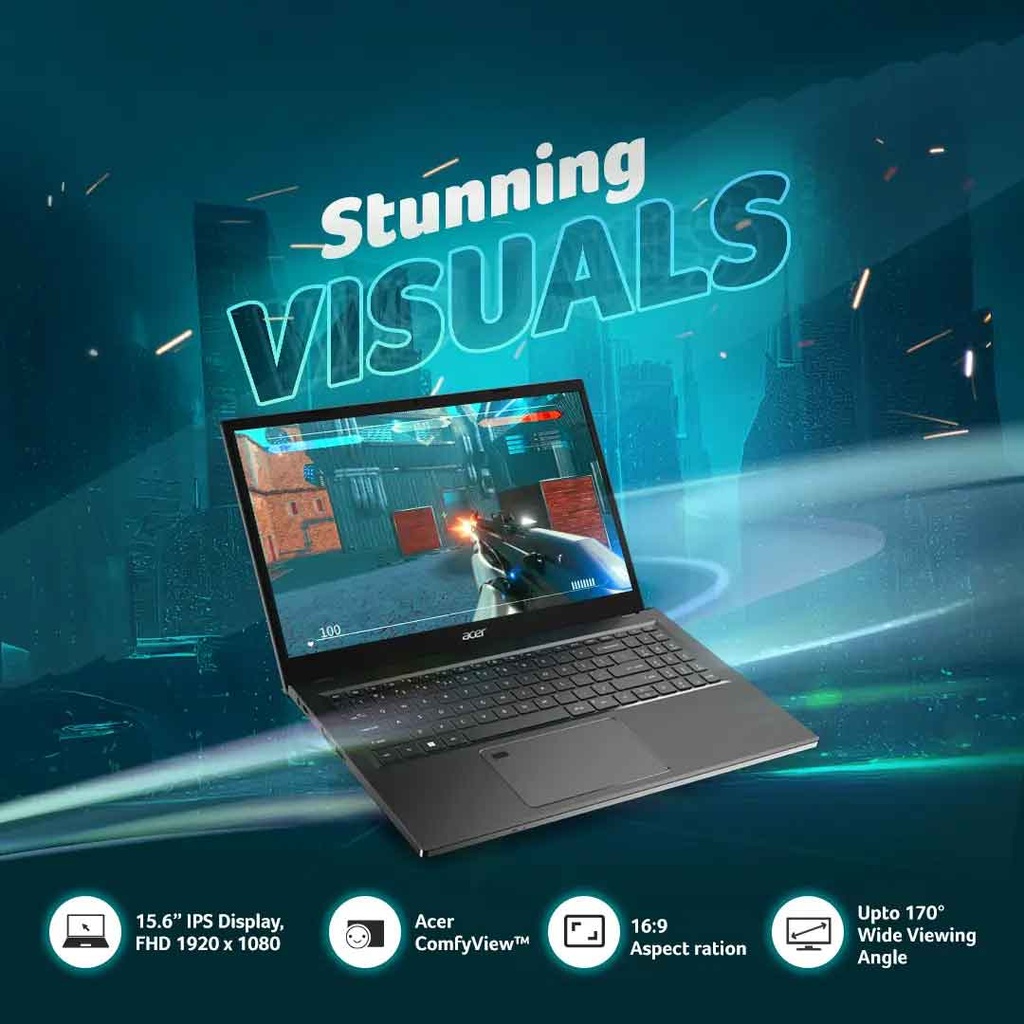 Acer Aspire 5 (A515-58GM-50AQ) i5-1335U/8GB RAM/512GB NVMe SSD/RTX 2050 4GB GDDR6 Graphics/13th Gen/15.6" FHD/Windows 11 Home Notebook