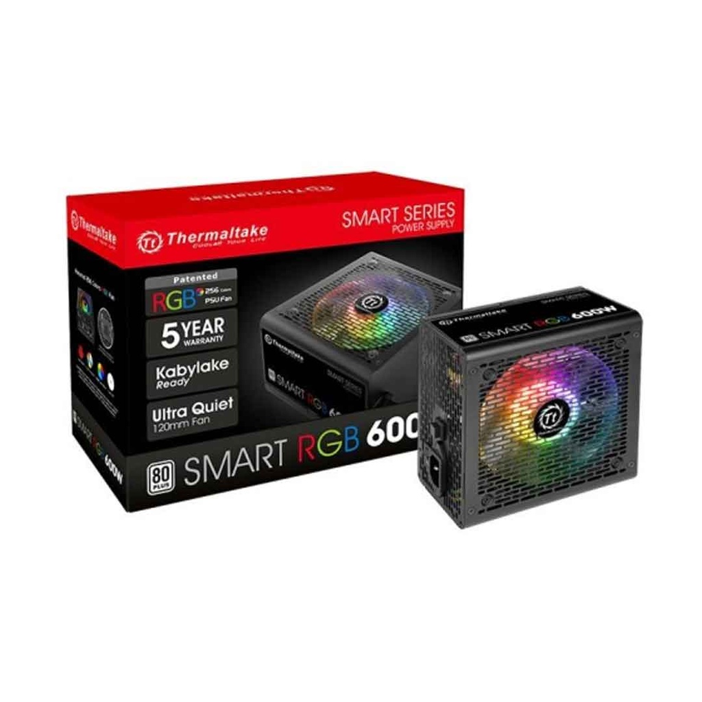 Thermaltake 600W 80+ Smart Series RGB Power Supply