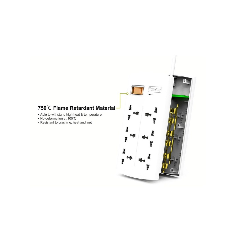 Huntkey Surge Protector SZM604-2 | 6 Socket Multiplug