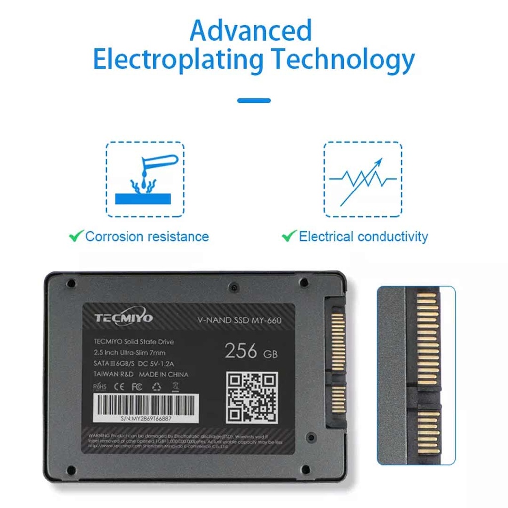 Tecmiyo 256gb SATA SSD MY-660