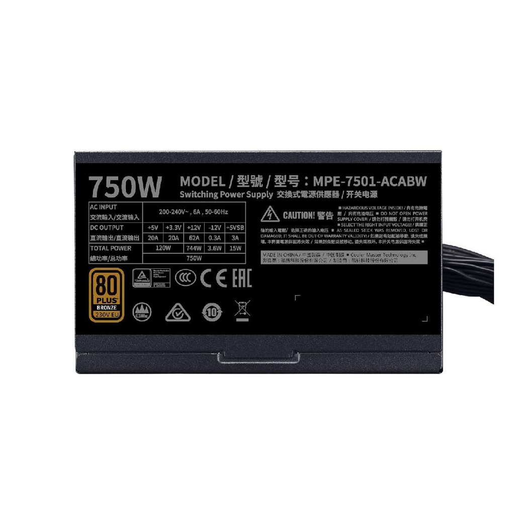 Cooler Master MWE 750 Bronze V2 Power Supply