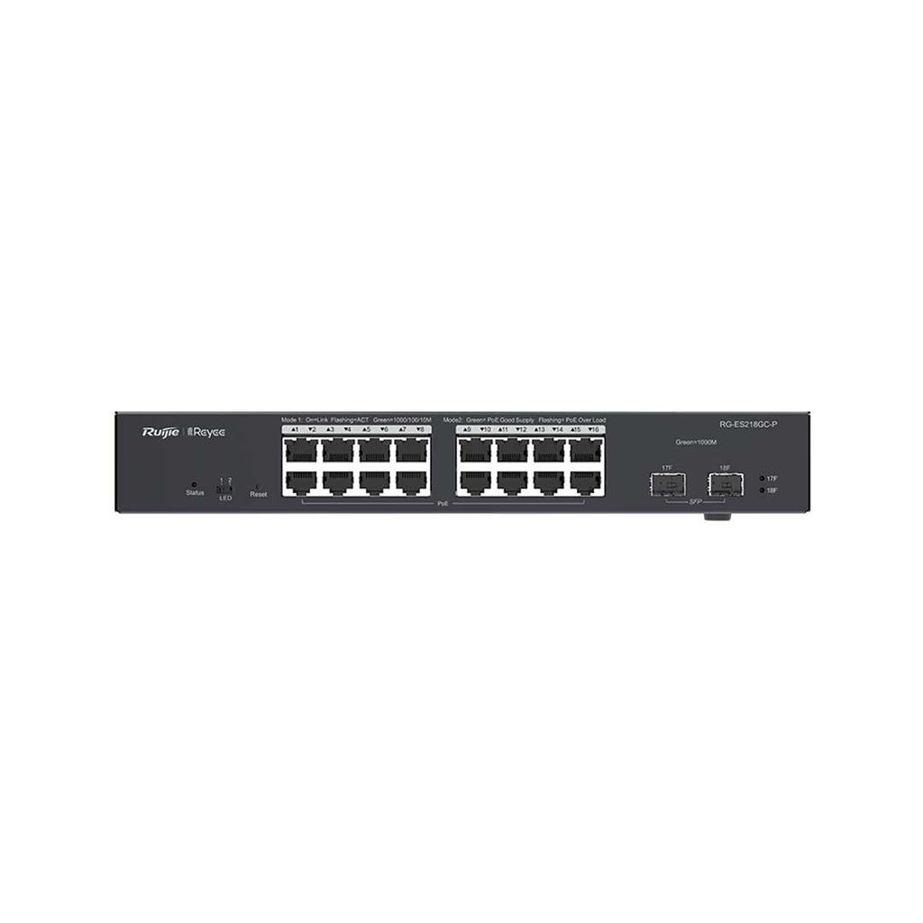 Ruijie Reyee RG-ES218GC-P 18-Port Gigabit Cloud Mananged POE Switch