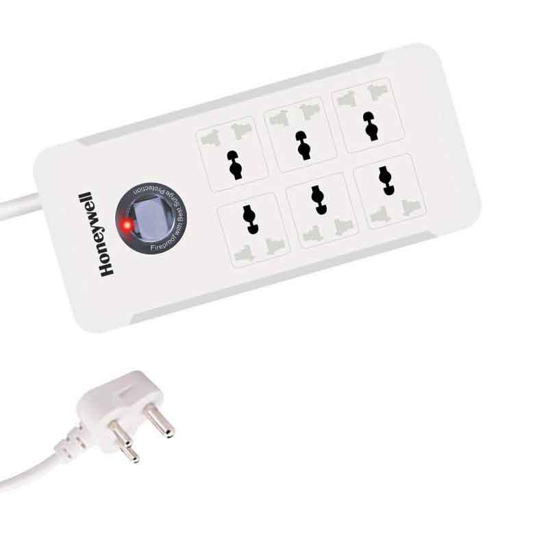 Honeywell 6 Socket Surge Protector Platinum