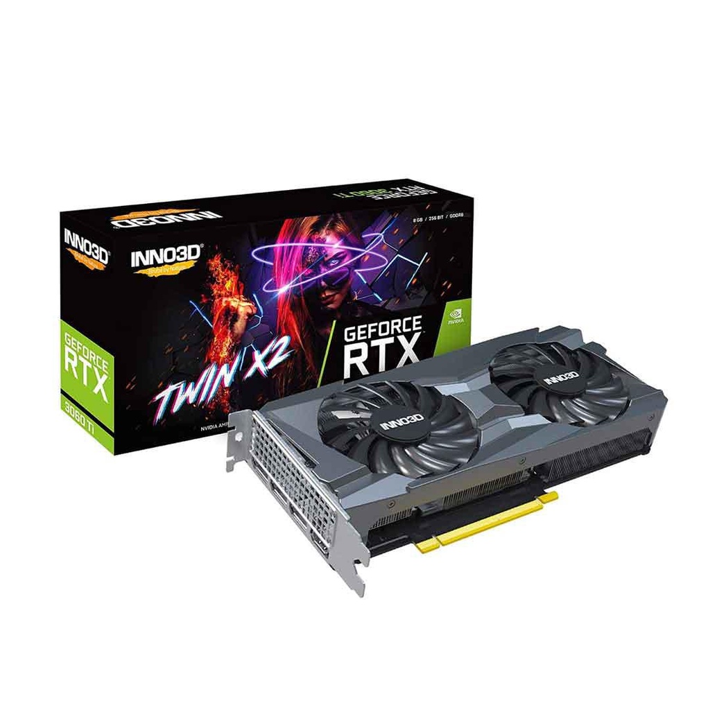 INNO3D NVIDIA GeForce RTX 3060 Ti 8GB GDDR6 256 Bit TWIN X2 OC Graphic Card