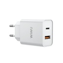 WiWU Comet Type-C + QC 3.0 UK 20W Power Adapter (RY-U20EU)