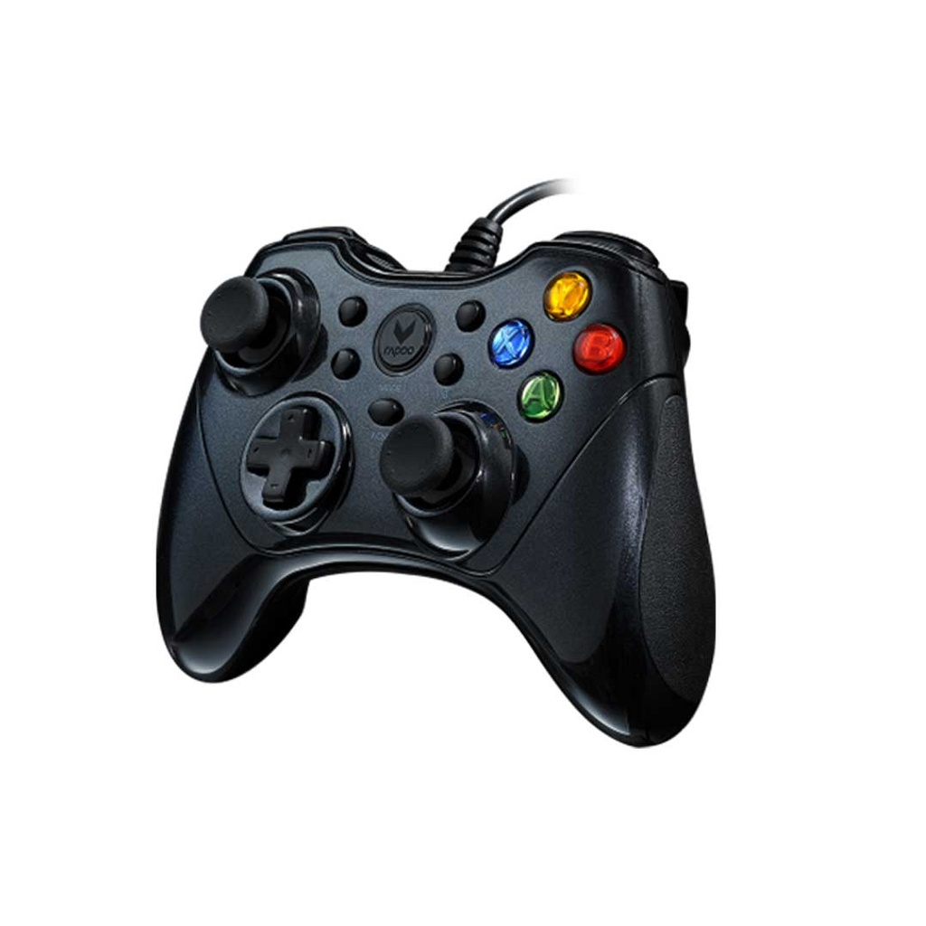 Rapoo V600 Wired Ergonomic Vibration Shock Controller Gamepad