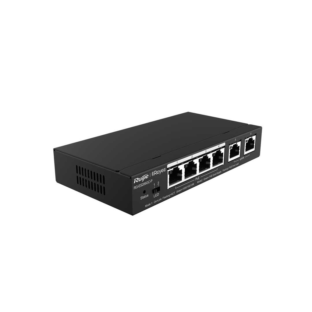 Ruijie Reyee RG-ES206GC-P 6-Port Gigabit With 4Port POE Cloud Mananged Switch