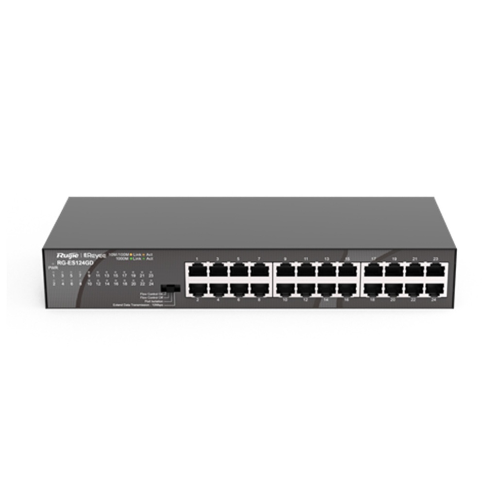 Ruijie Reyee RG-ES124GD 24-Port Gigabit Unmanaged Metal Switch