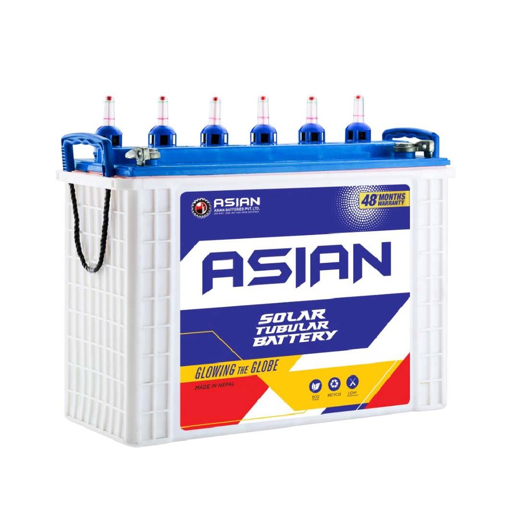 Asian 200AH/12V Tall Tubular Battery (200STB) 36+24 Months