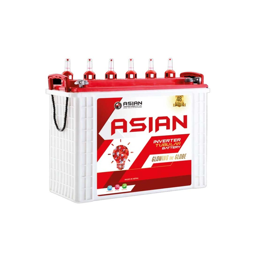 Asian 200Ah/12V Tall Tubular Inverter Battery (AB200TB) 36+12 Months