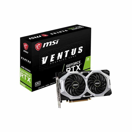 MSI NVIDIA Geforce RTX 2060 VENTUS / 6GB / GDDR6 Graphic Card (Dual Fan)